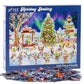 Holiday Skating Christmas Jigsaw Puzzle 550 Piece by Vermont Christmas Company - Fully Interlocking & Randomly Shaped Pieces - 24" x 18" - Family