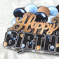 LINGTEER Happy 11th Birthday Gold Acrylic Table Topper Centerpieces Set - Cheers to Eleven Years Old Birthday 11th Bday Party Gift Decorations.
