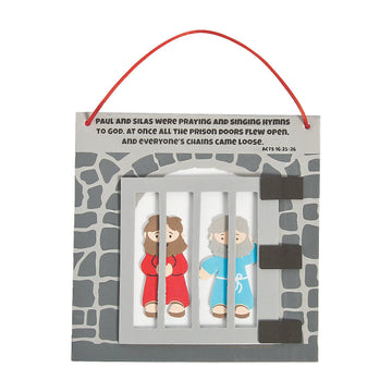 Fun Express Paul & Silas in Prison Craft Kit - Crafts for Kids and Fun Home Activities - VBS 2026 Vacation Bible School Supplies/Decor