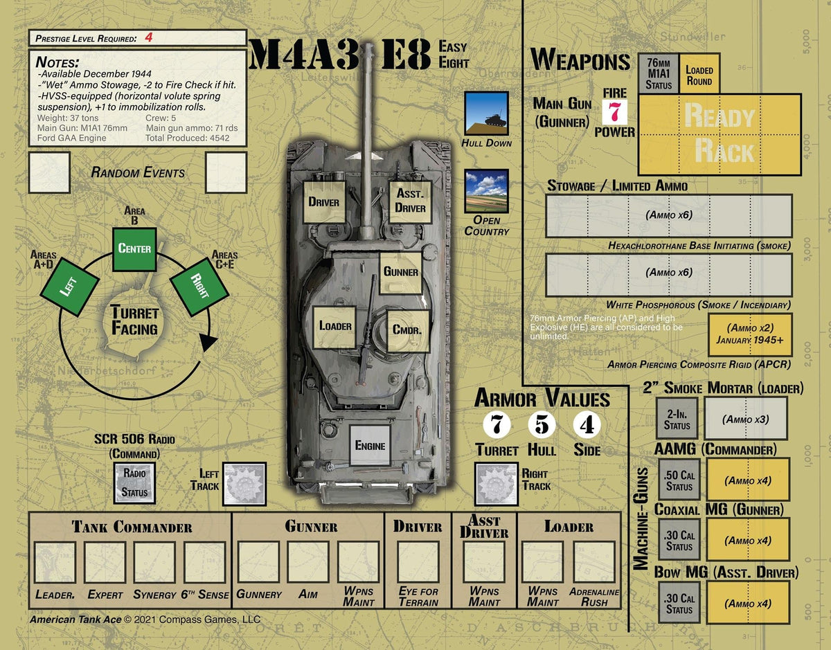 Compass Games American Tank Ace: Europe, 1944-45