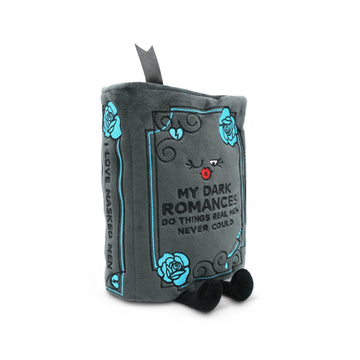 Punchkins Book Plushie - My Dark Romances Do Things Real Men Never Could, Gift for Book Lovers, Silly Plush Toy for Gifting
