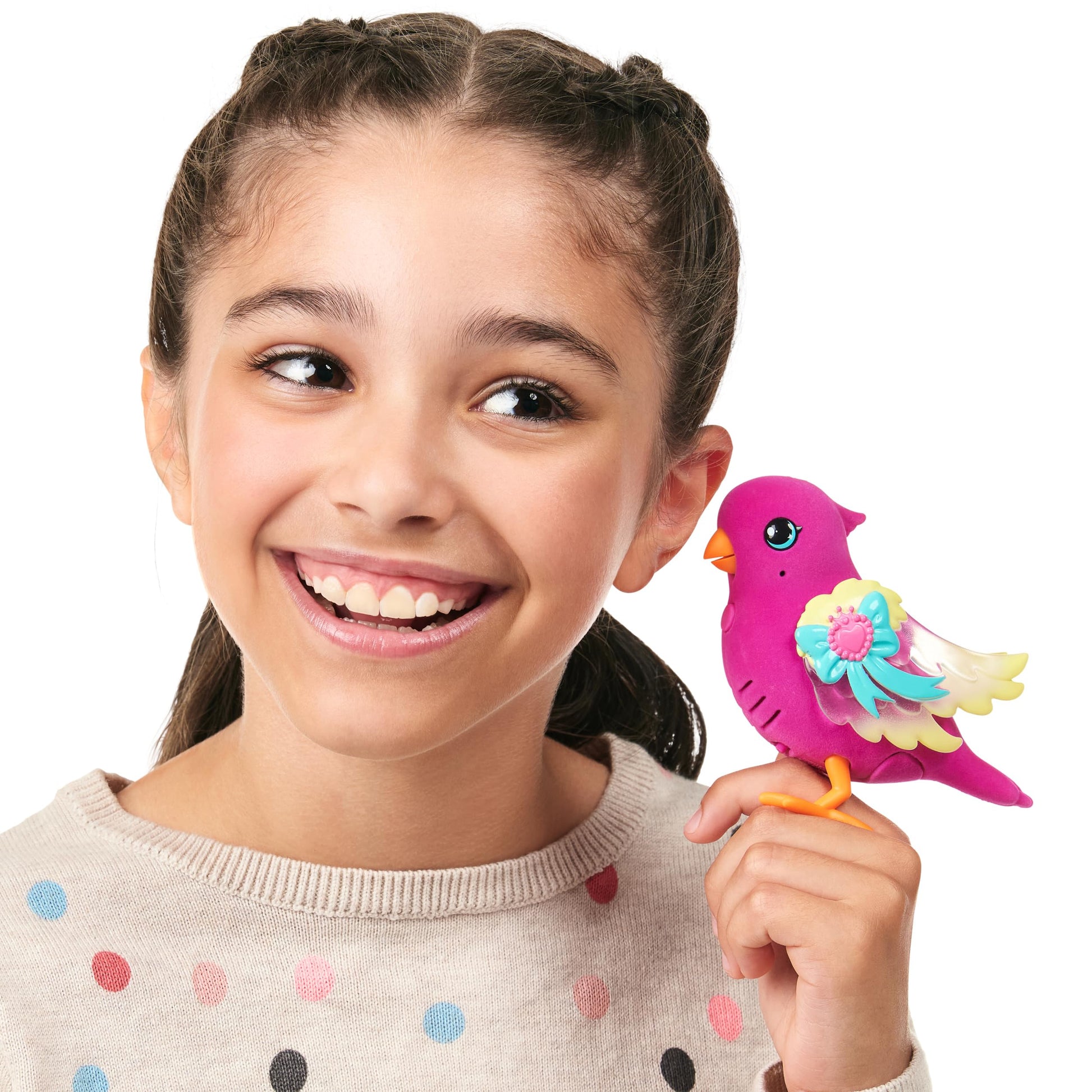 Little Live Pets - Lil' Bird & Bird Cage: Tiara Twinkles, New Light Up Wings with 20 + Sounds, and Reacts to Touch