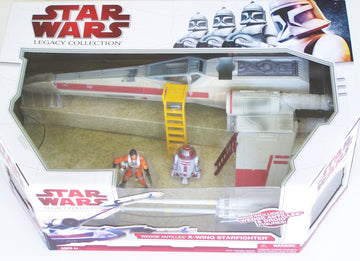 Star Wars Clone Wars The Legacy Collection Exclusive Vehicle X-Wing Fighter with Wedge Antilles and Droid