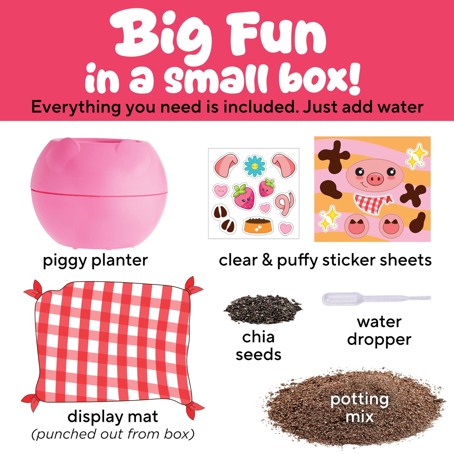 Creativity for Kids Plant-a-Pet Barnyard Pig, Grow Kit
