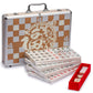 Yellow Mountain Imports Champion-Size Chinese Mahjong Set -146 Large Melamine Tiles, Dice, Wind Indicator & Aluminum Case - No Numbers or Letters