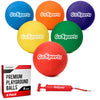 GoSports 8.5 inch Playground Ball (Set of 6) with Carry Bag and Pump - Classic
