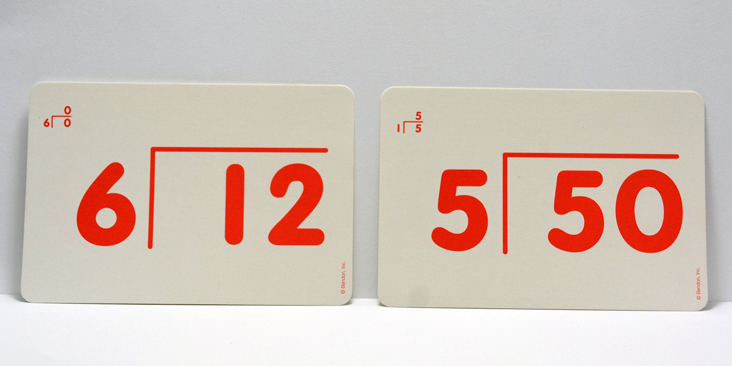 Bendon Division Flash Cards Double Sided - 36 Count