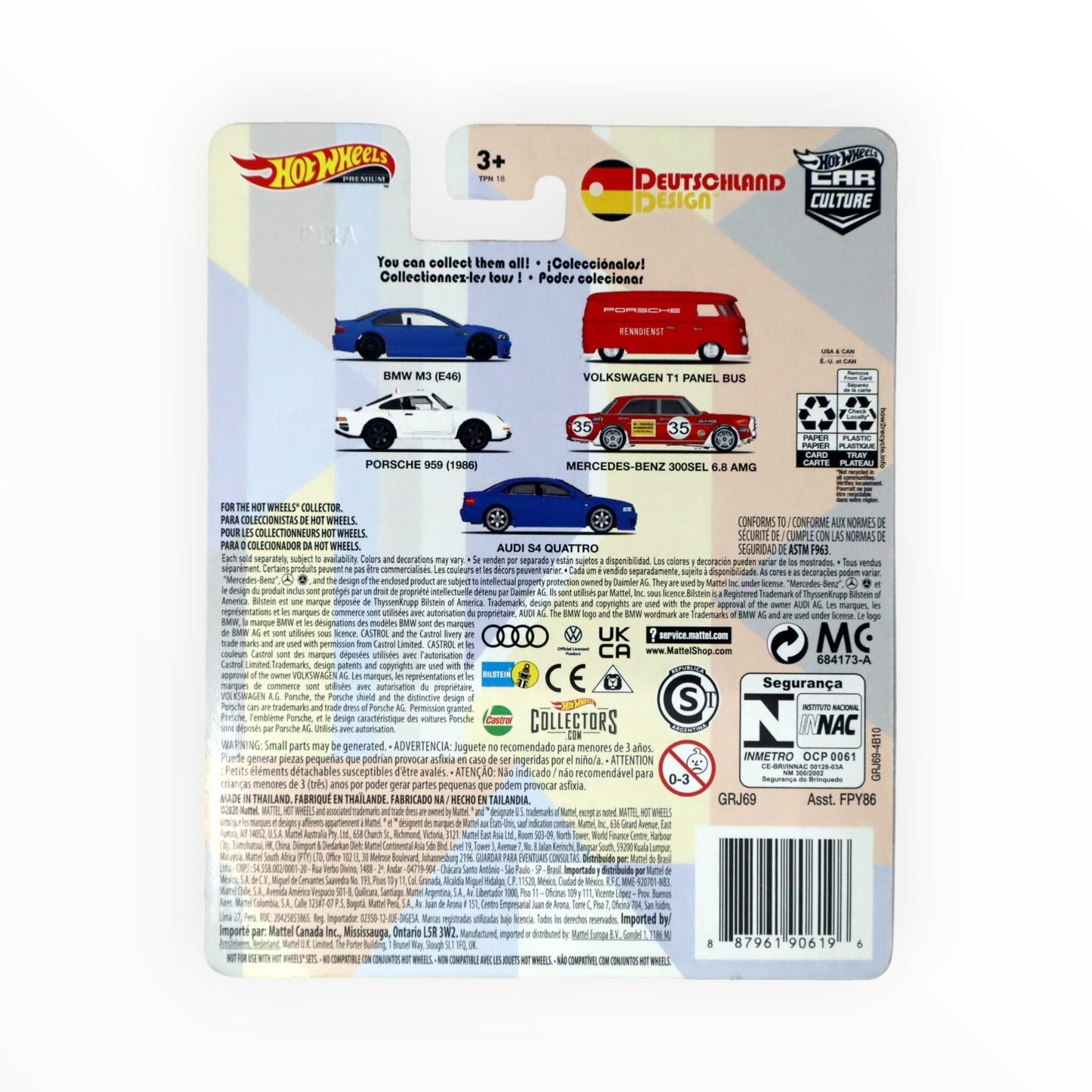 Hot Wheels Car Culture Deutschland Design Audi S4 Quattro GRJ69