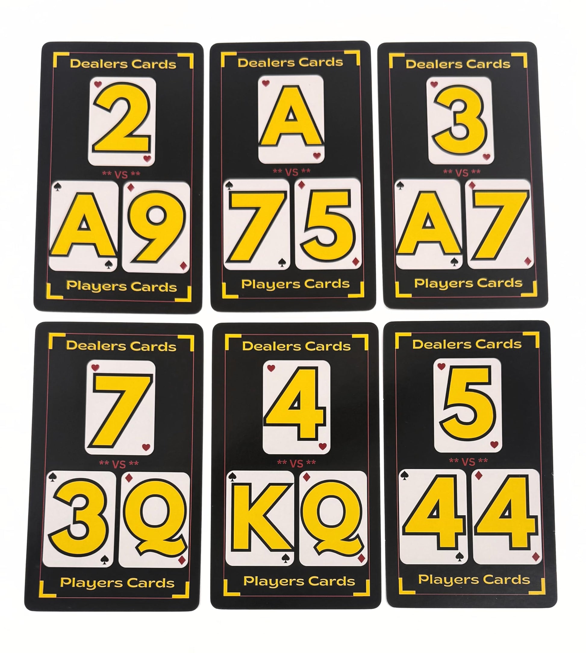 Blackjack Basic Strategy Flash Cards for Beginners - Learn How to Play & Win at Blackjack | Easy-to-Use Training Deck - Master Blackjack Strategy