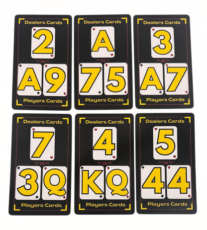 Blackjack Basic Strategy Flash Cards for Beginners - Learn How to Play & Win at Blackjack | Easy-to-Use Training Deck - Master Blackjack Strategy
