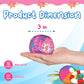 4E's Novelty 12 Pack - 3" Water Splash Balls Bomb - Water Absorbent Ball - Kids Pool Toys, Outdoor Water Fight Game Activity for Kids, Beach Pool