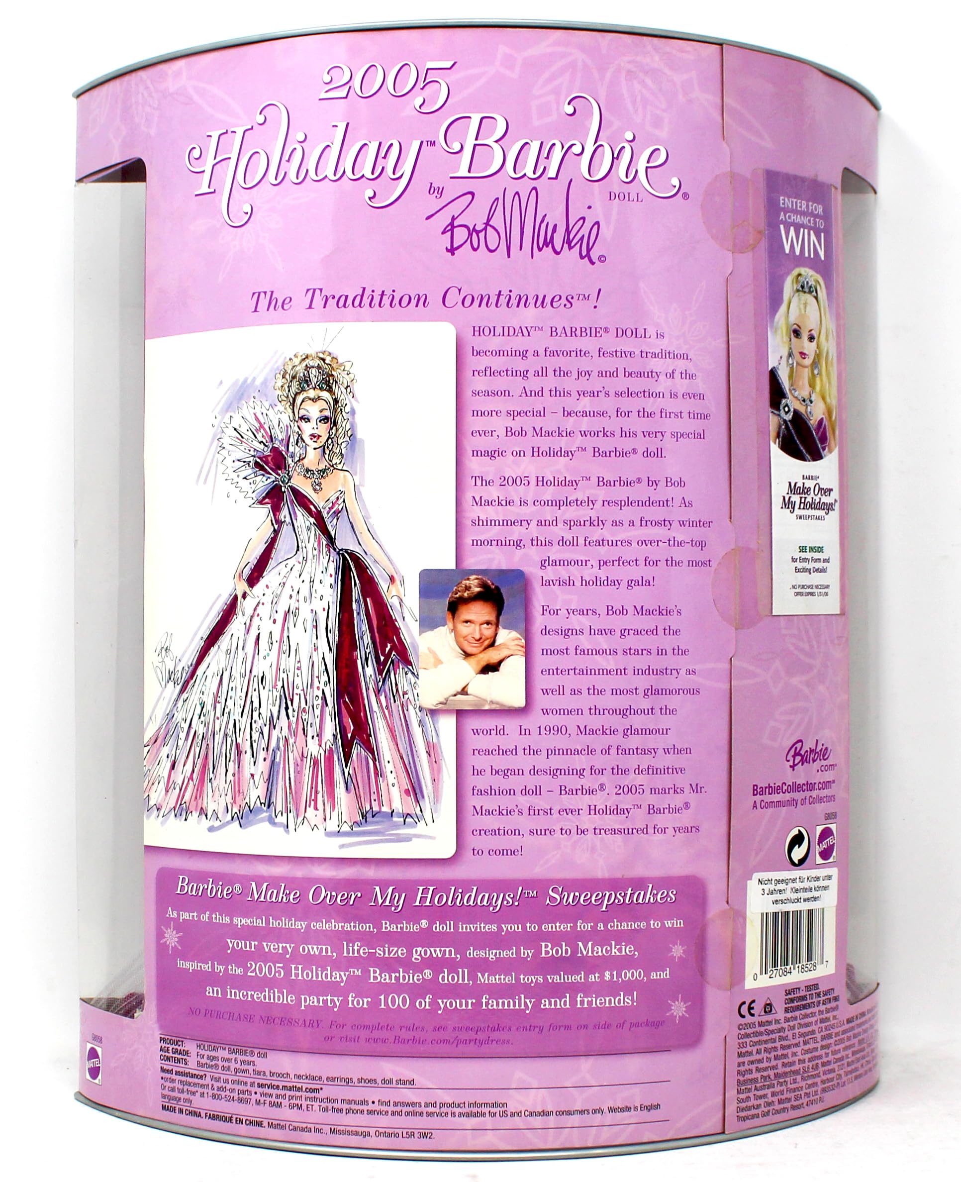 Barbie Collector Holiday 2005 Doll Designed by Bob Mackie