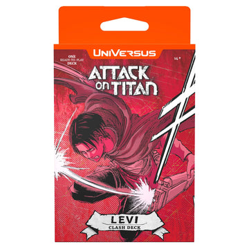 UniVersus Attack on Titan: Battle for Humanity - Clash Deck Levi - Ready to Play Character Deck, Deck-Building Collectible Card Game, AOT Licensed