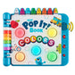 Chuckle & Roar Pop It Book, Colors, English & Spanish, Quiet Mode, 1-4+