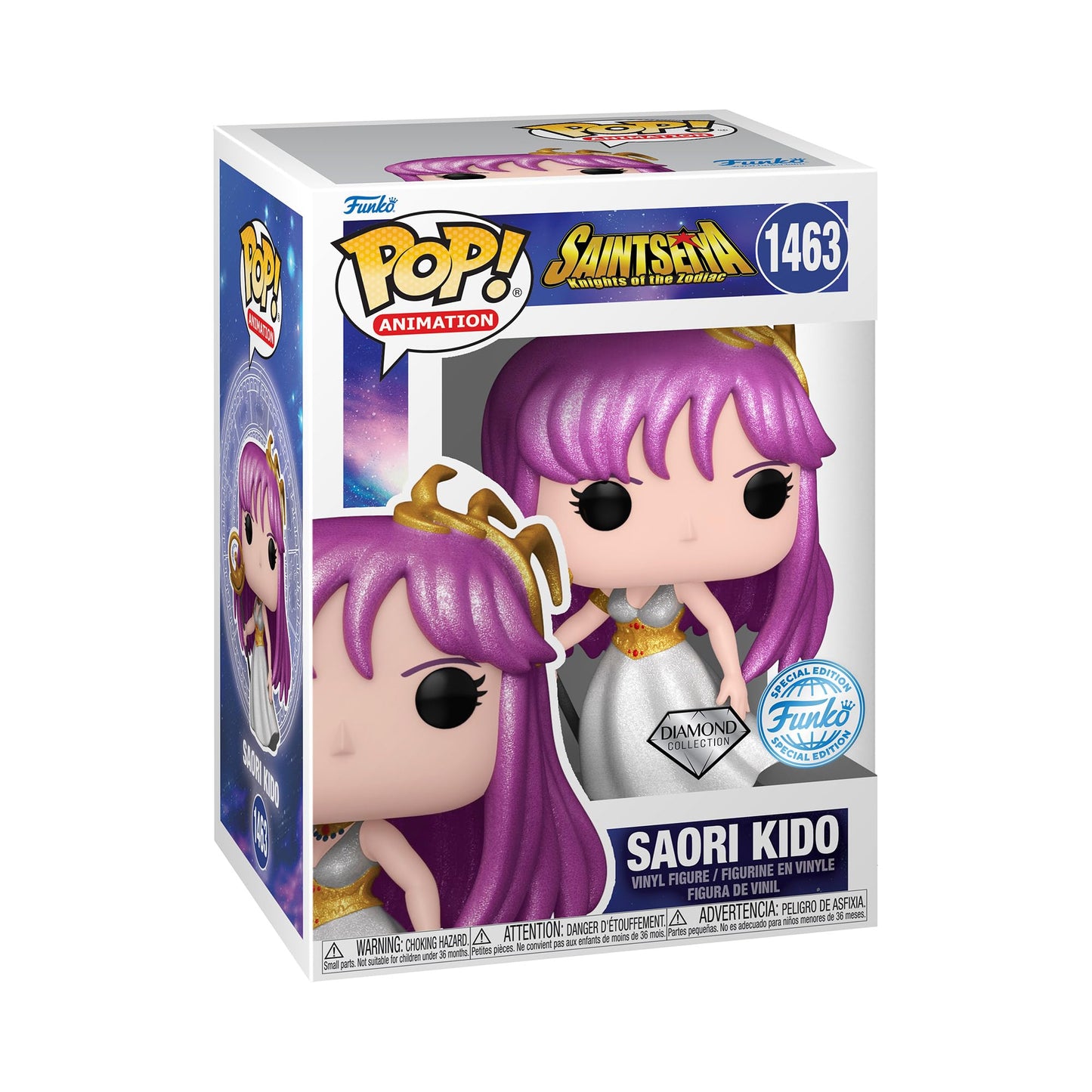 FUNKO POP! ANIME: Saint Seiya Athena (Saori Kido) in Diamond Collection Glitter (AE Exclusive)