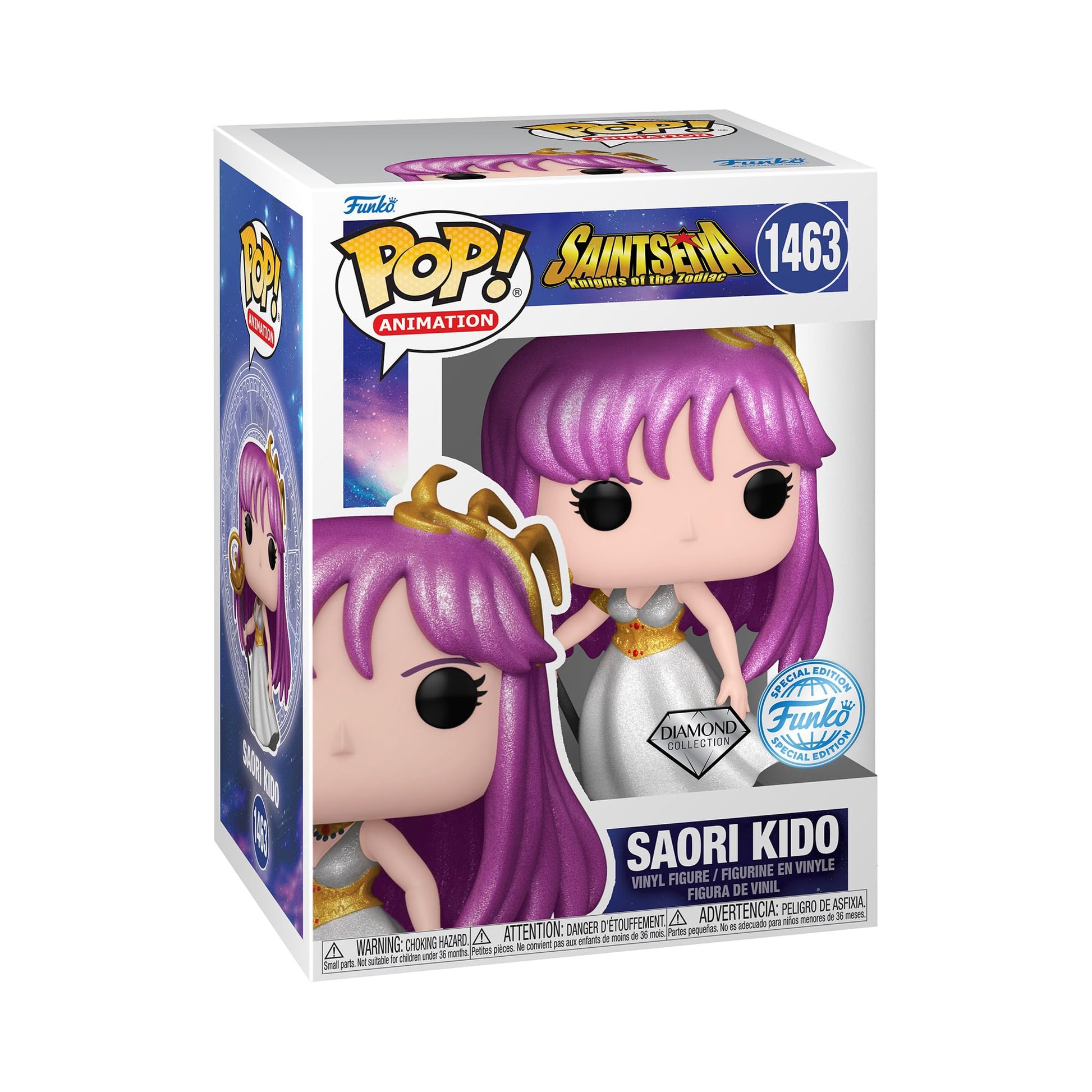 FUNKO POP! ANIME: Saint Seiya Athena (Saori Kido) in Diamond Collection Glitter (AE Exclusive)