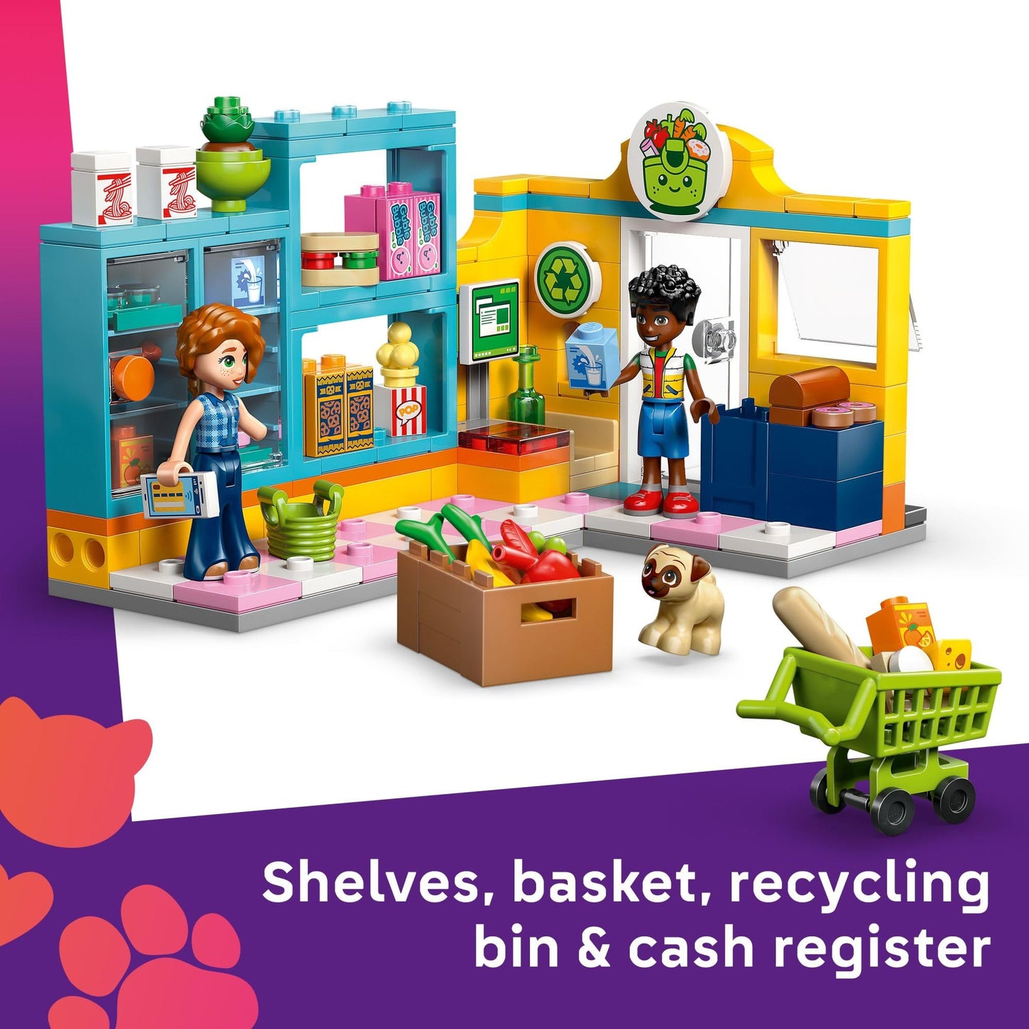 LEGO Friends Heartlake City Convenience Store Building Toy for Girls & Boys - Pretend Play Set for Kids, Ages 5+ - W/Autumn & Zac Minidolls, 1 Toy