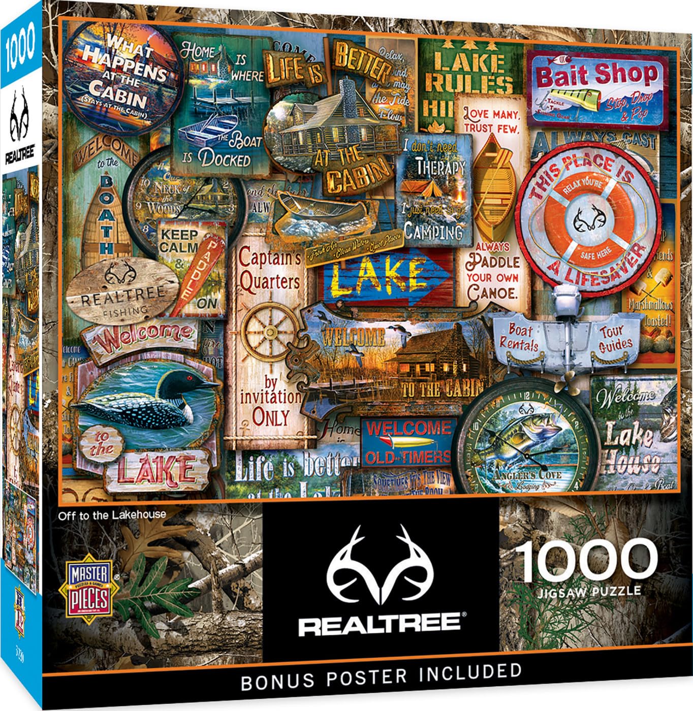 MasterPieces 1000 Piece Jigsaw Puzzle for Adults, Family, Or Youth - Off to The Lakehouse - 19.25"x26.75"