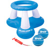 GoSports Splash Hoop Air, Inflatable Pool Basketball Game - Includes Floating Hoop, 2 Water Basketballs and Ball Pump