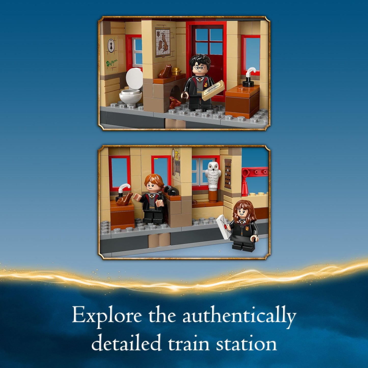 LEGO Harry Potter Hogwarts Express & Hogsmeade Station 76423 Building Toy Set; Harry Potter Gift Idea for Fans Aged 8+; Features a Buildable Train,