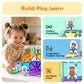 PicassoTiles 8pc Family Character Action Figures Accessory Add On Compatible with Magnet Tile Building Construction Sets STEM Pretend Play Educational