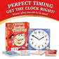 Continuum Games Perfect Timing Game - Tell Time Cooperative Board Game for Kids - Fun Educational Family Game to Learn How to Read a Clock