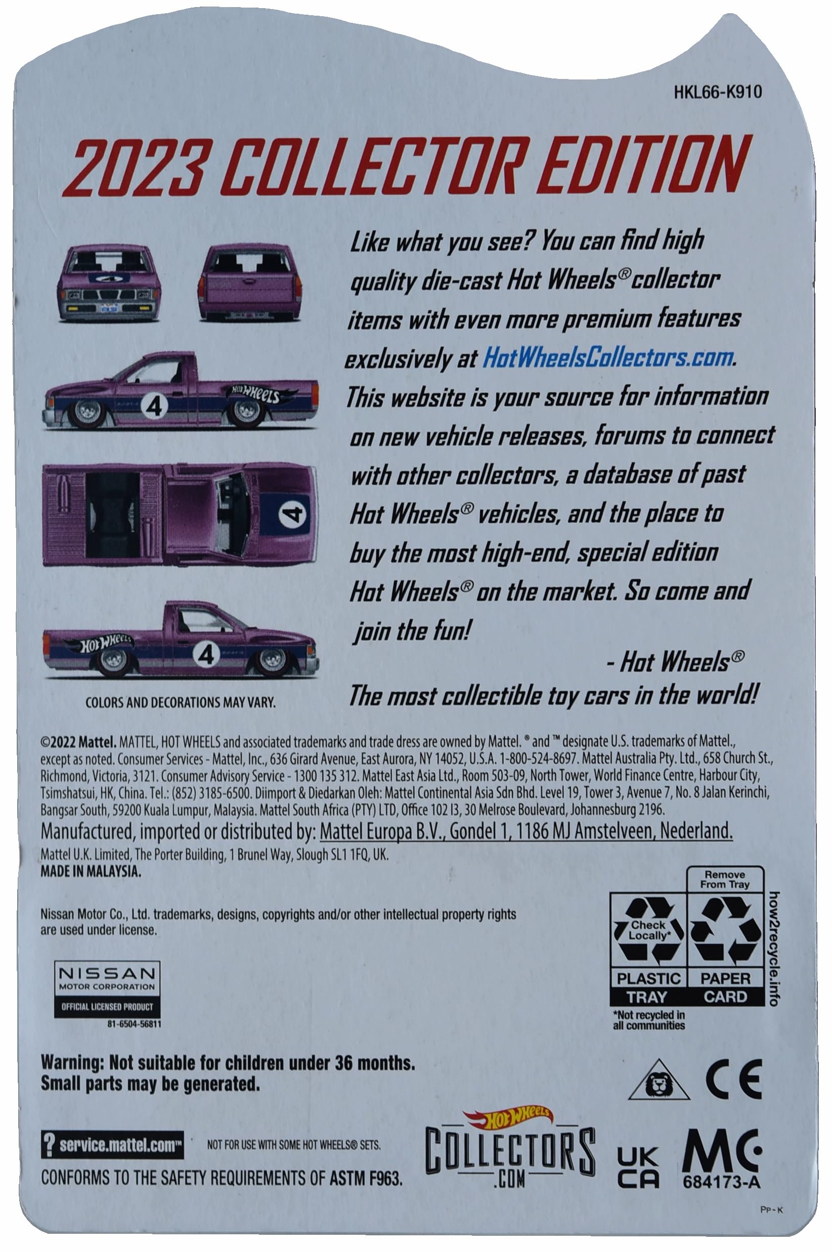 Hot Wheels Custom '93 Nissan Hardbody (D21), 2023 Collector Edition