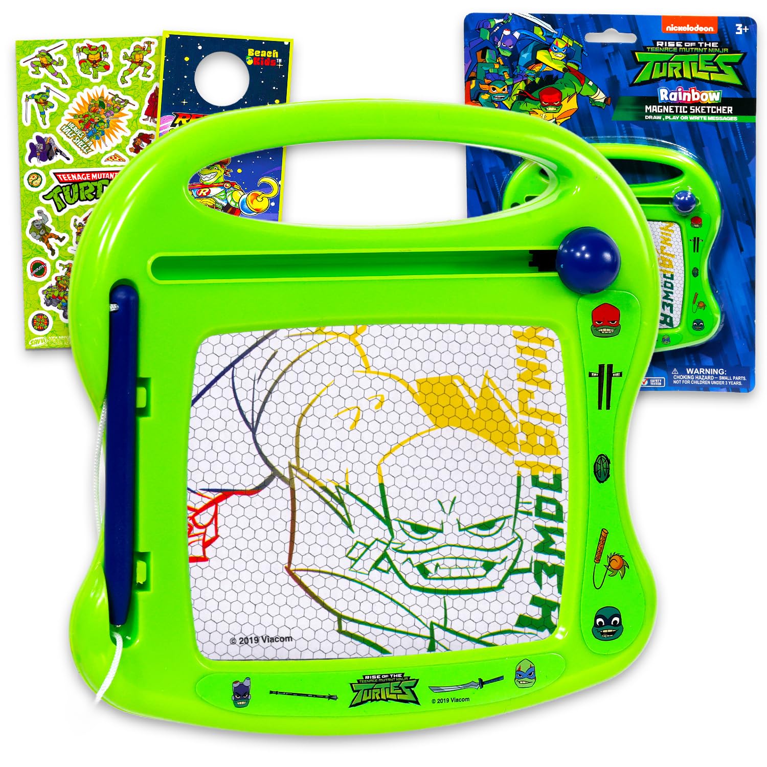 Teenage Mutant Ninja Turtles Drawing Pad - TMNT Activity Set Bundle Includes Magnetic Sketch Pad, Stickers, More | Teenage Mutant Ninja Turtles