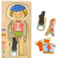Kidzlane Boy Wooden My Body Puzzle for Toddlers & Kids - 29 Piece Boys Anatomy Puzzle Kid Play Set - Anatomy for Kids, Skeleton Toys for Children Ages