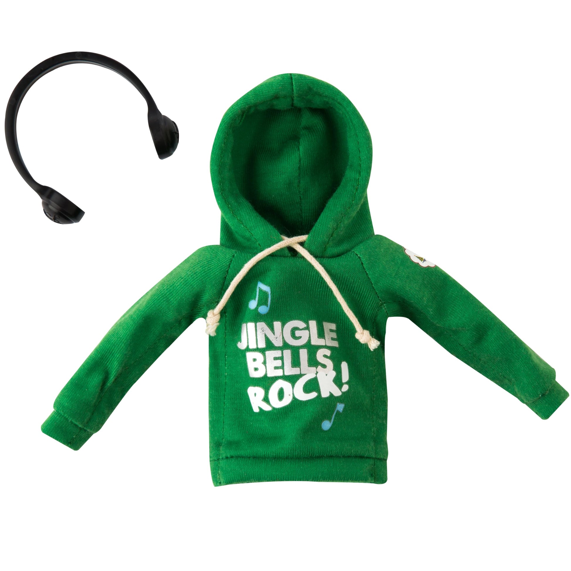 Elf On The Shelf Boy with Jingle Jam Hoodie Set - Blue Eyed Boy Elf Doll with Book and Hoodie with DJ Headphones - Customize Your Elf with Unique DJ