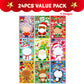 JOYIN 24 Pcs Christmas Make-a-face Stickers, Make Your Own Characters Mix and Match Sticker Sheets with Santa Claus, Snowman, Reindeer, Elf for Kids