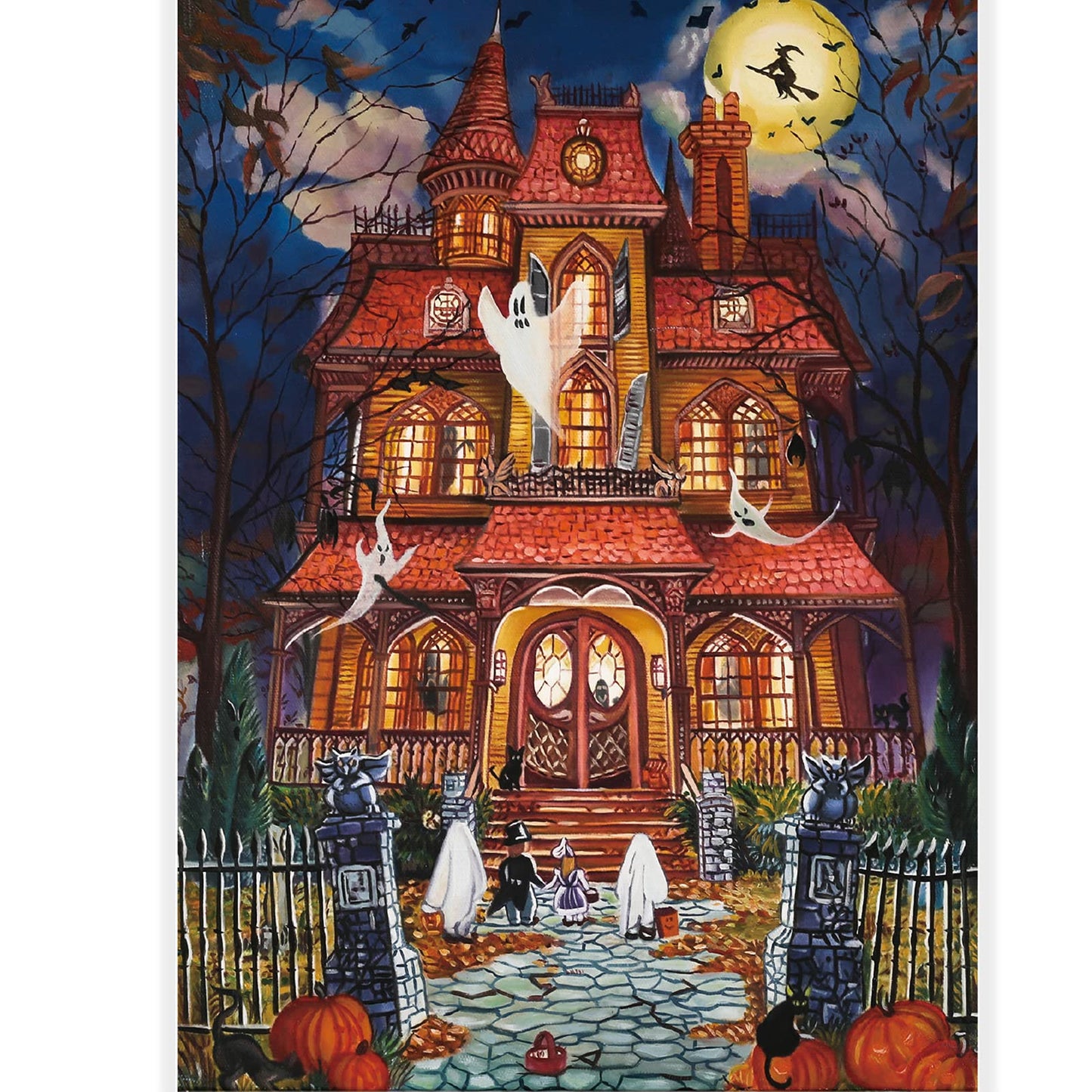 Motiloo 500 Piece Puzzles for Adults, Halloween Fright Night Theme