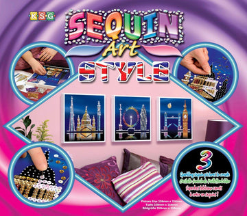 Sequin Art 1316 London Skyline Craft Project From The Style Range