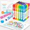 Shuttle Art Washable Dot Markers 36 Colors with Free Activity Book, Fun Art Supplies for Kids Toddlers and Preschoolers, Non Toxic Water-Based Paint