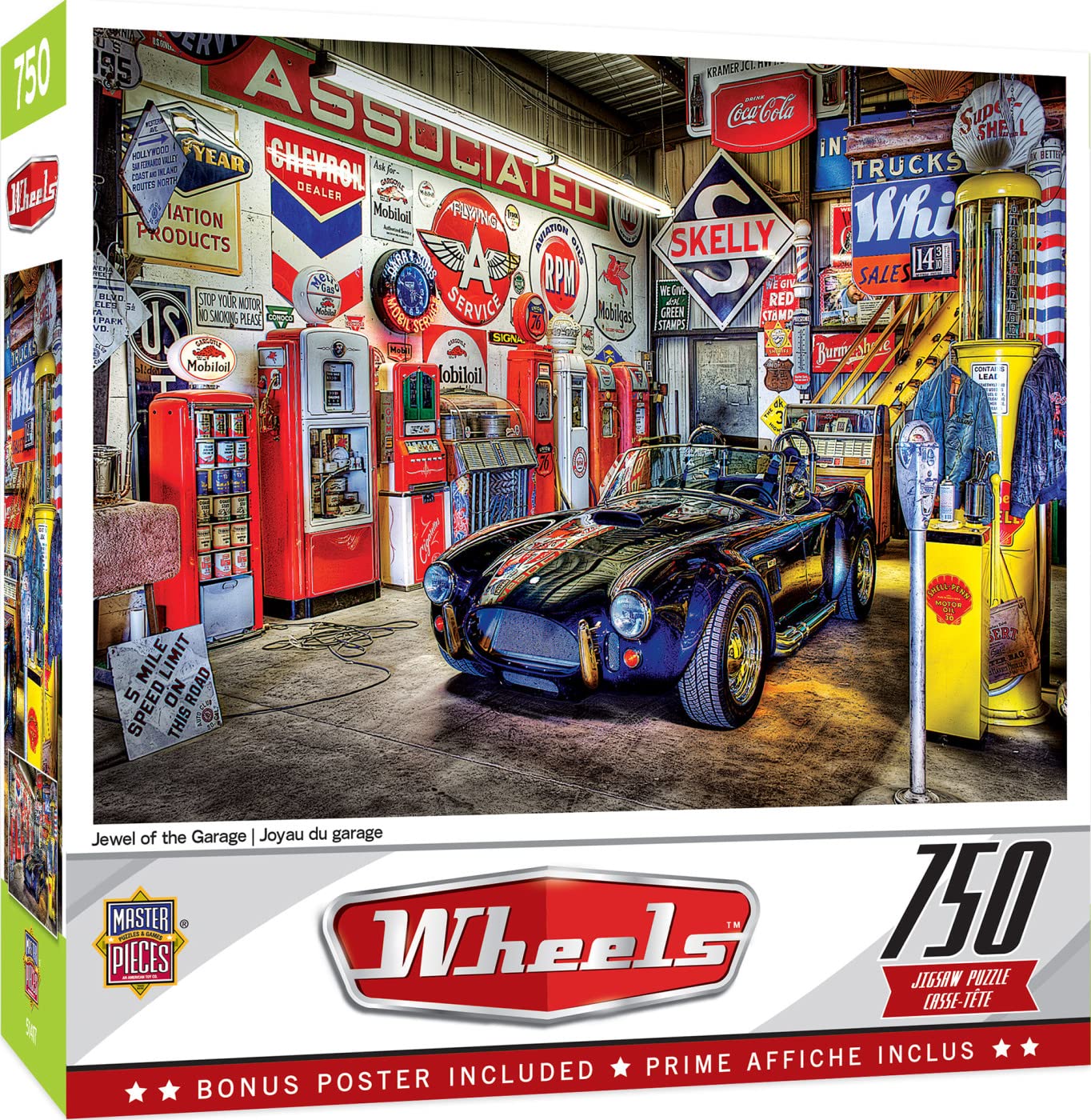 MasterPieces 750 Piece Jigsaw Puzzle for Adults and Family - Jewel of the Garage - 18"x24"