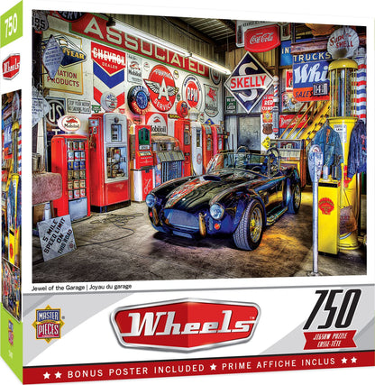 MasterPieces 750 Piece Jigsaw Puzzle for Adults and Family - Jewel of the Garage - 18"x24"