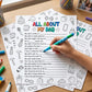 Vemfare Father's Day Coloring Poster - 36 Pcs All About My Dad Coloring Posters, Fathers Day Crafts, Preschool School Classroom Activities DIY Craft