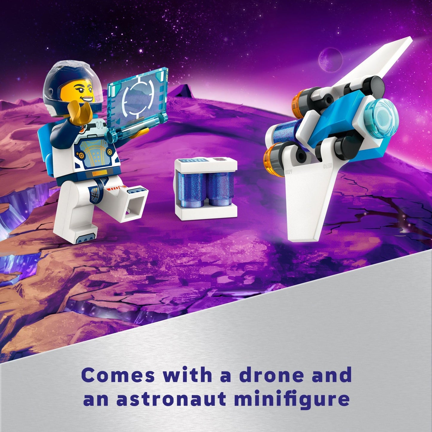 LEGO City Interstellar Spaceship Toy for Kids, Creative Play Space Building Set with Spacecraft Model, Drone, and Astronaut Figure, Building Toy