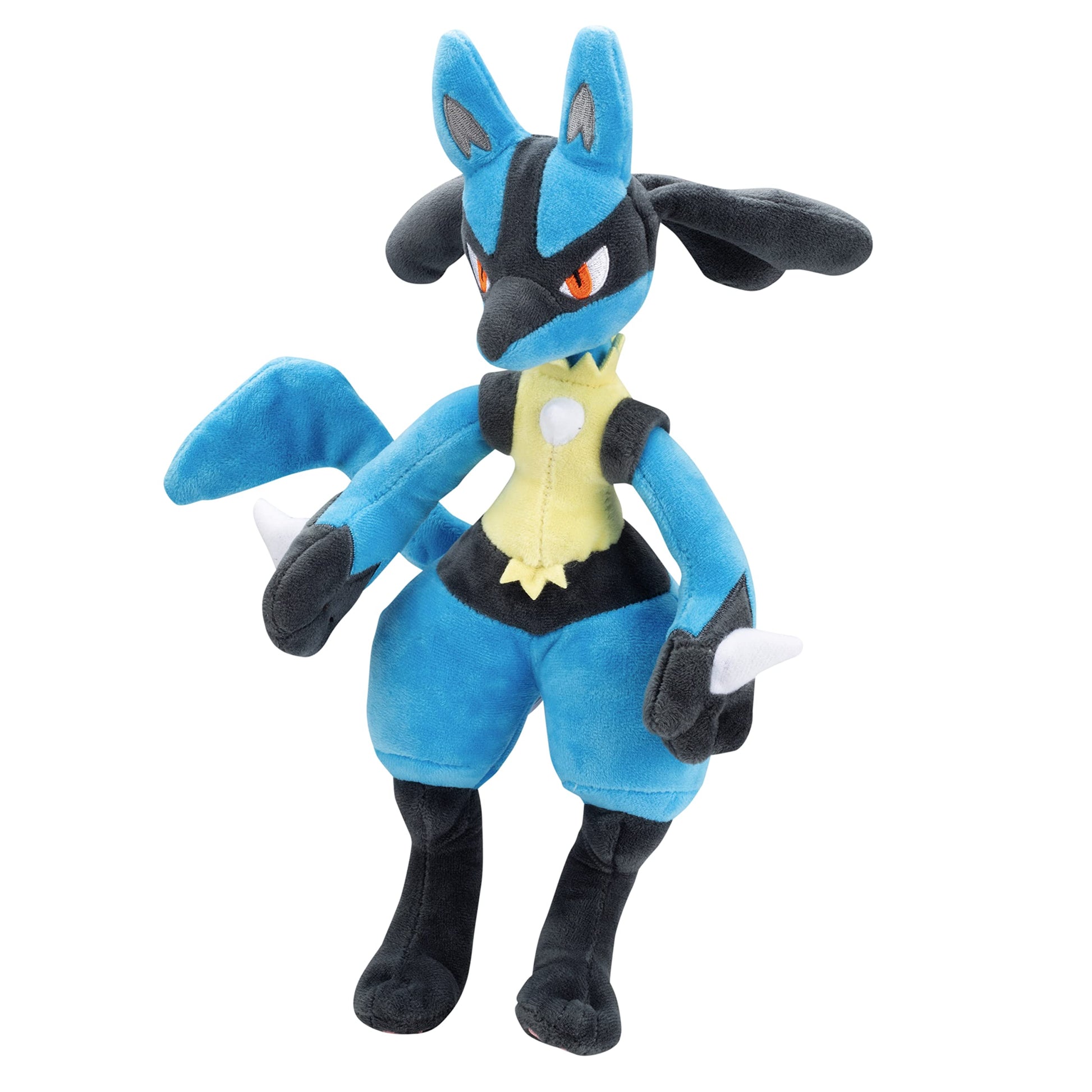 Pokemon 12" Large Lucario Plush - Officially Licensed - Generation IV Figure - Authentic Soft Stuffed Animal Toy - Gift for Kids, Boys, Girls - 2+