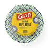 Glad Round Disposable Paper Bowls, Happy Daisies Design - Heavy Duty, Soak-Proof, Cut-Resistant, Microwavable Paper Bowls for All Foods and Daily Use
