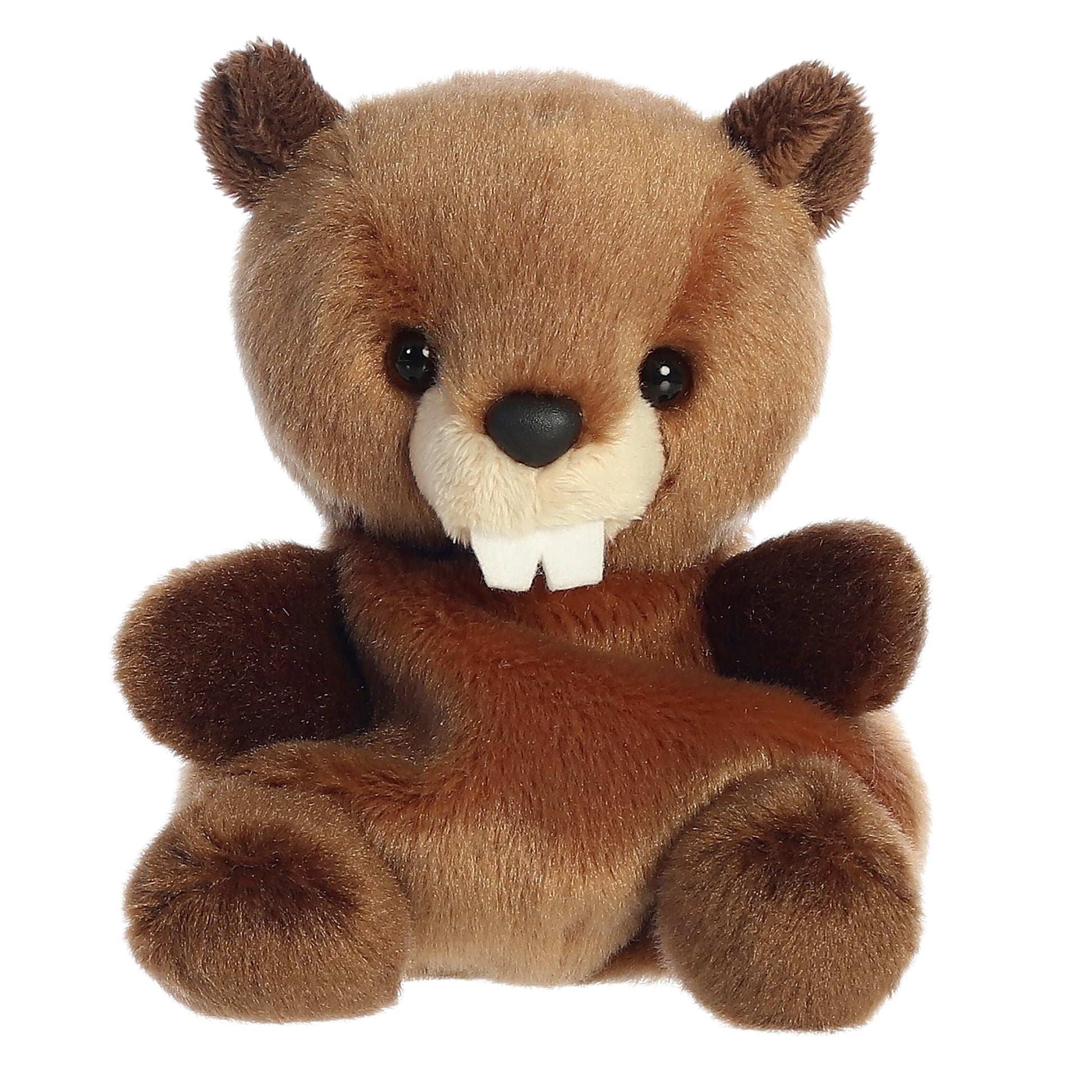 Aurora® Adorable Palm Pals™ Chewy Beaver™ Stuffed Animal - Fun Collectible Plush for Kids and Adult Collectors - Perfect for Decorating Rooms