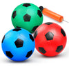 Anzmtosn 6" Small Kids Mini Soccer Balls Sports Toys, PVC for Beach Pool & Inflatables, Soft Balls (3 Pack)