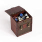 KakapopoTCG Elven Vault (Chainmail) Wooden Deck & Counter Box with Protector Storage for TCG, MTG Magic, FaB, YGO, EDH, Commander, Box, Dice