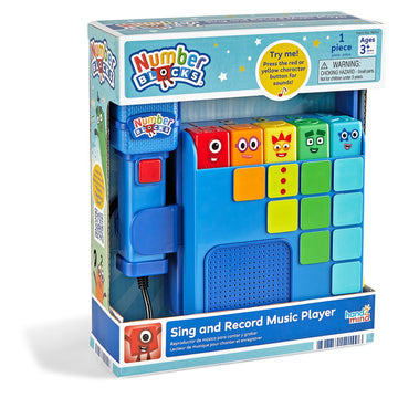 hand2mind Numberblocks Sing and Record Music Player, Kids Karaoke Microphone, Musical Toys, Toddler Boombox, Counting Toys, Preschool Math Learning