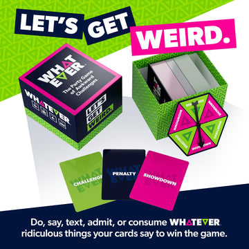 WHATEVER: The Party Game of Awkward Challenges - Hilarious Truth or Dare Style Party Game for Group Game Nights, Bachelorette Parties, and More.