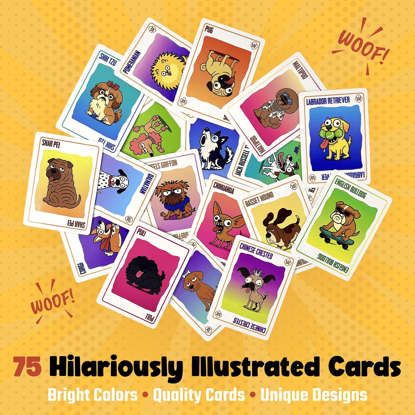 DR DINGUS Alpha Dog - Fast Slap Card Game - 2-6 Players - Ages +7-15 Minutes to Play - High Stakes - Party, Family Night, Kid and Adult