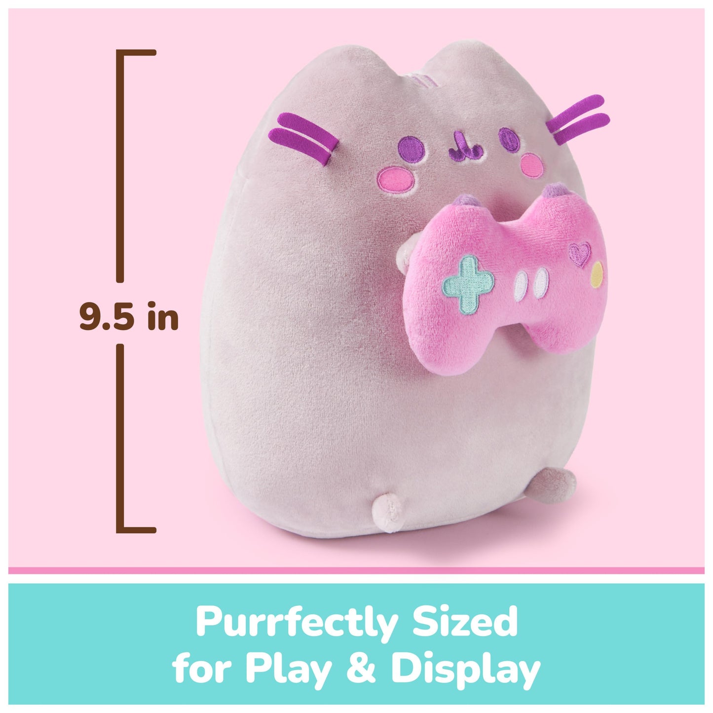 GUND Pusheen Gamer Snackable 9.5-Inch Plush Toy for Ages 8+