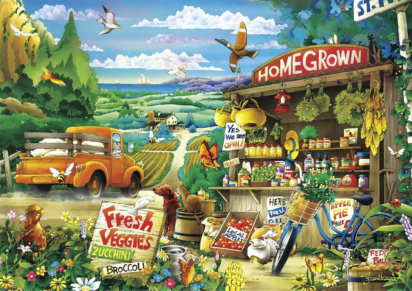 Buffalo Games - Country Road - 500 Piece Jigsaw Puzzle for Adults