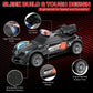 TOOTY TOY Remote Control Police Car Toy with Smoke Effect & LED Lights, Fast Rechargeable RC Car for Kids, Anti-Slip Rubber Tires, Cool Police Toys