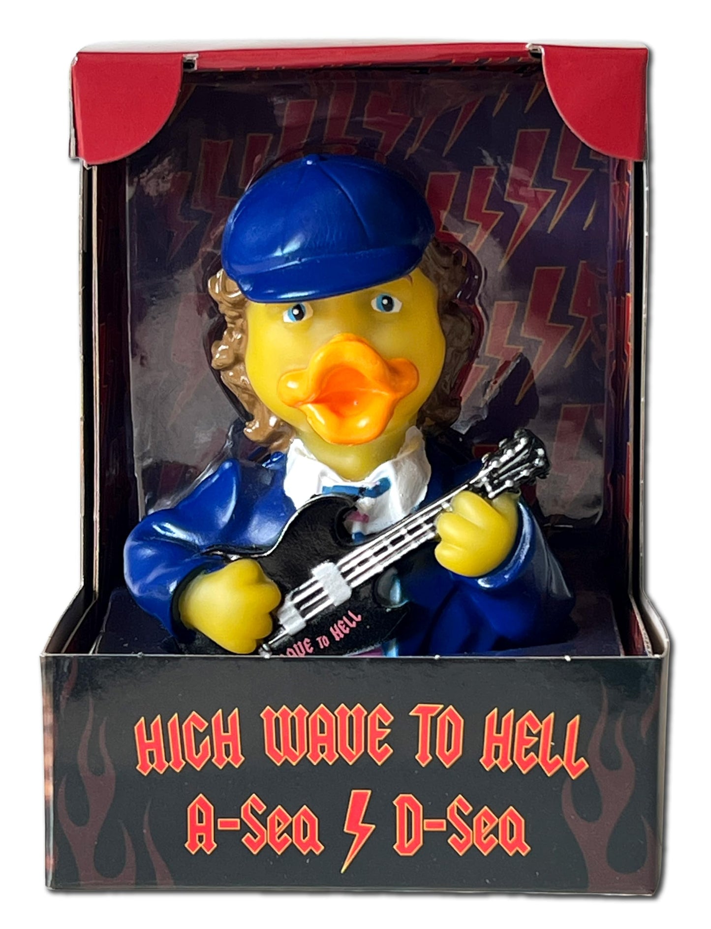 CelebriDucks - A-Sea/D-Sea - High Wave to Hell - Floating Rubber Ducks - Collectible Bath Toy Gift for Kids & Adults of All Ages